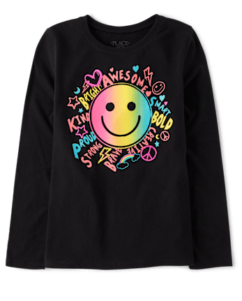 Smiley Face Happy Face Rainbow T-Shirt Smiley Face Happy Face Rainbow T-Shirt