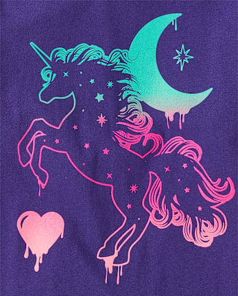 Camisetas estampadas Niña Unicornio