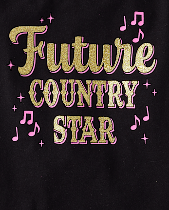 Baby And Niños pequeños Niña Country Star Camisetas estampadas