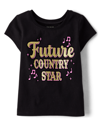 Baby And Niños pequeños Niña Country Star Camisetas estampadas