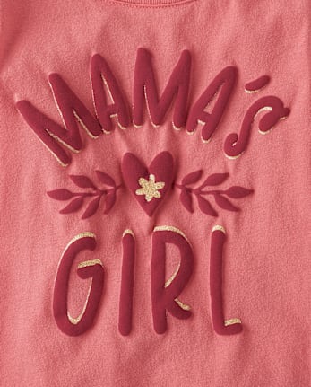 Baby And Niños pequeños Niña Mama's Niña Camisetas estampadas