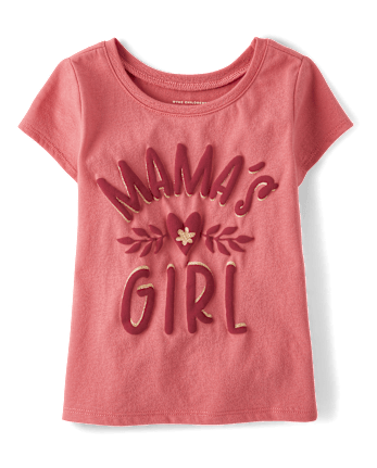 Baby And Niños pequeños Niña Mama's Niña Camisetas estampadas