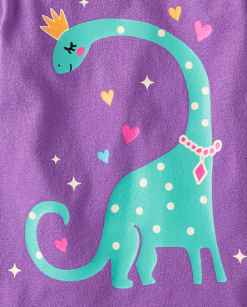 Baby And Toddler Girls Dino Graphic Tee