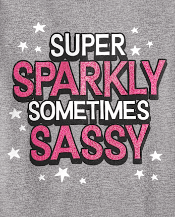 Camiseta con gráfico Sassy para bebés y niñas pequeñas