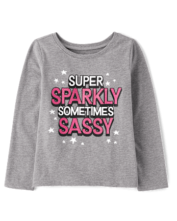 Camiseta con gráfico Sassy para bebés y niñas pequeñas