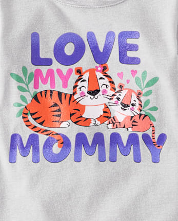 Baby And Toddler Girls Tiger Graphic Tee