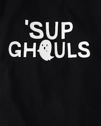 Baby And Toddler Boys Glow 'Sup Ghouls Graphic Tee