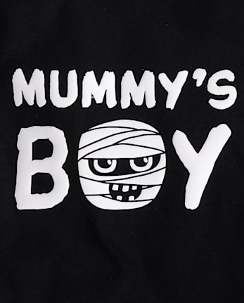 Baby And Toddler Boys Glow Mummy's Boy Graphic Tee