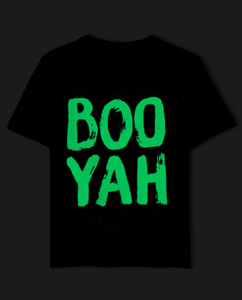 Baby And Toddler Boys Glow Boo Yah Graphic Tee