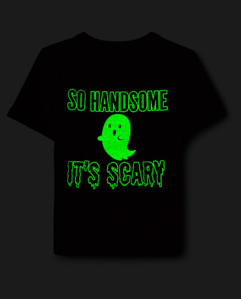 Baby And Toddler Boys Glow Handsome Graphic Tee