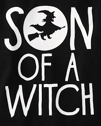 Baby And Toddler Boys Glow Son Of A Witch Graphic Tee