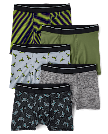 Boys Gamer Performance Boxer Briefs 5-Pack