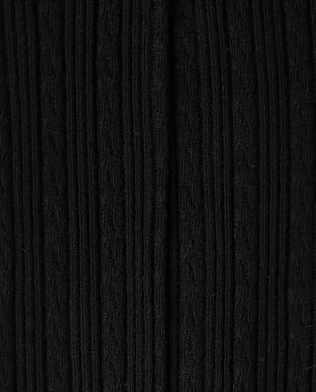 Girls Cable Knit Tights 2-Pack