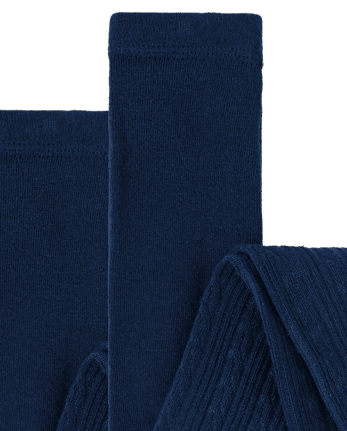 Girls Cable Knit Tights 2-Pack