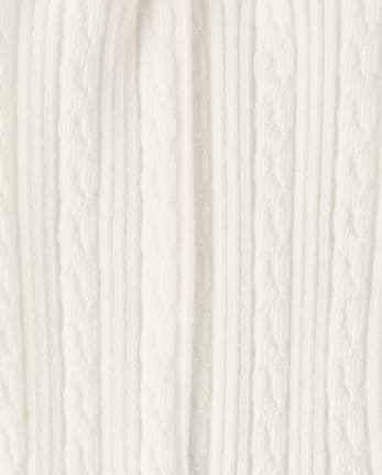 Baby And Toddler Girls Cable Knit Tights 2-Pack