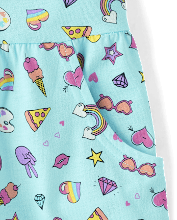 Vestido diario para niñas Doodle