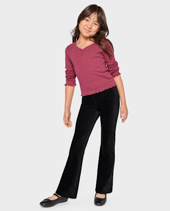 Girl stretch pants cheap
