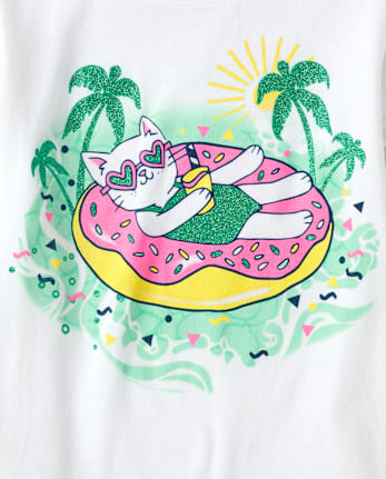 Girls Summer Graphic Tee 3-Pack - MULTI CLR