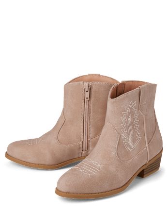 Girls Stitched Cowgirl Booties