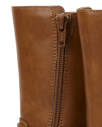 Bottes hautes à clous en forme de cœur pour petites filles
