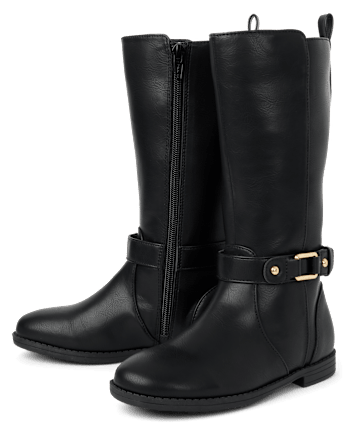 Bottes hautes à boucle pour filles