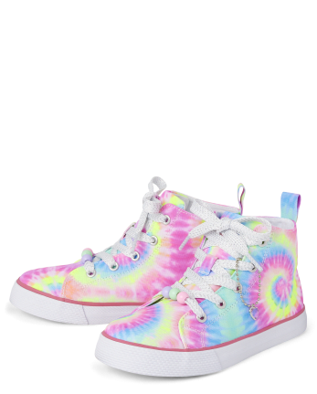 Tenis Niña Rainbow Corbata Dye High Top