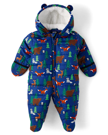 Baby Boys Animal Snowsuit