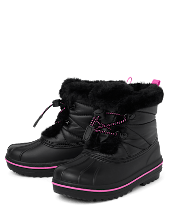 Girls Lace Up All Weather Boots