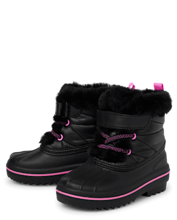 Toddler Girls Lace Up All Weather Boots