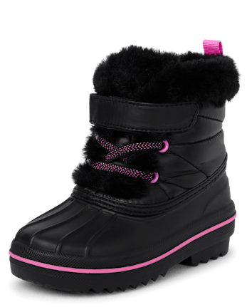 Toddler Girls Lace Up All Weather Boots