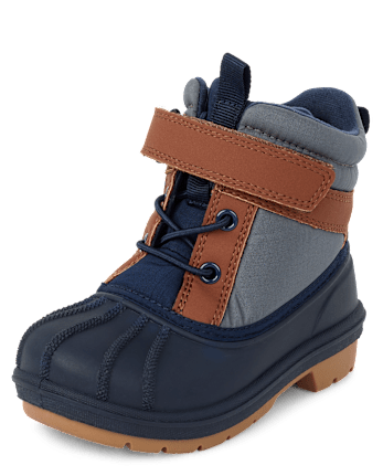 Toddler Boys Colorblock Lace Up Boots