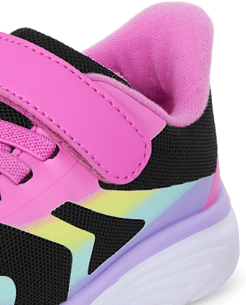 Toddler Girls Rainbow Ombre Running Sneakers