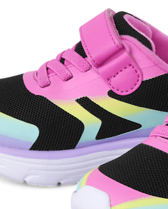 Toddler Girls Rainbow Ombre Running Sneakers
