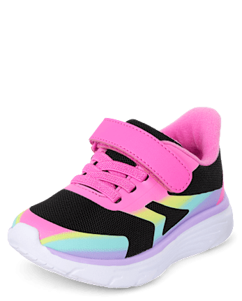 Toddler Girls Rainbow Ombre Running Sneakers