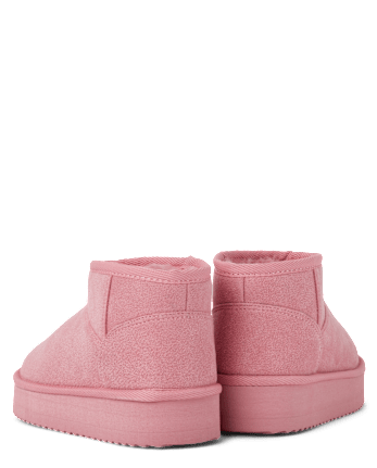 Girls Low Platform Teddy Boots