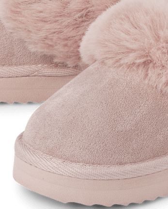 Niños pequeños Niña Platform Teddy Slip Ons