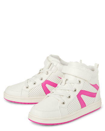 Zapatillas altas con bloques de color para niñas