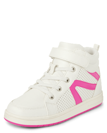 Zapatillas altas con bloques de color para niñas