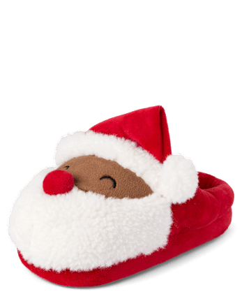 Unisex Kids Matching Family Santa Slippers