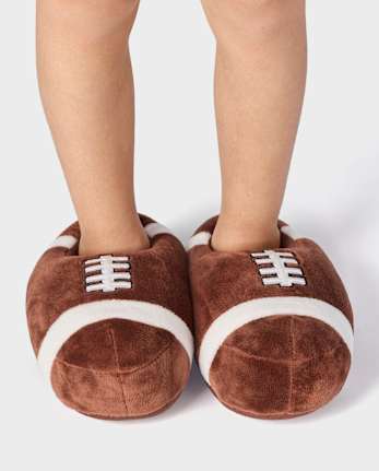 Pantuflas de fútbol familiares a juego para niños pequeños unisex