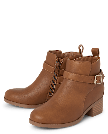 Girls Buckle Booties