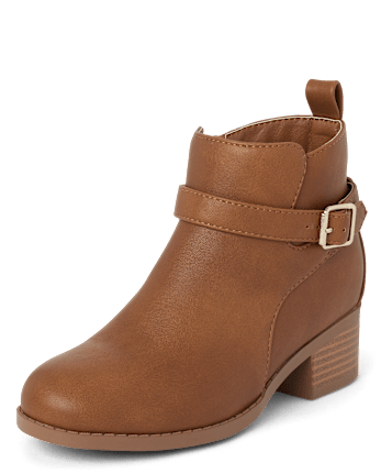 Girls Buckle Booties