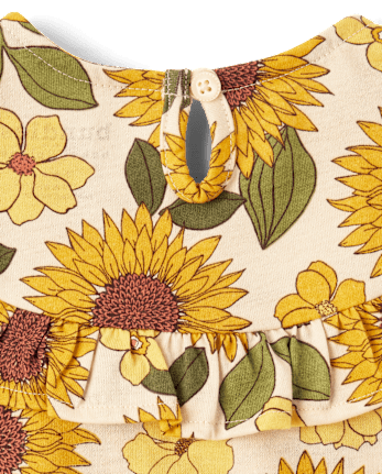 Baby Girls Sunflower Bodysuit Dress 2-Pack