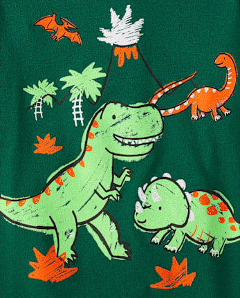 Baby And Toddler Boys Dino Humor Graphic Tee 3-Pack - MULTI CLR