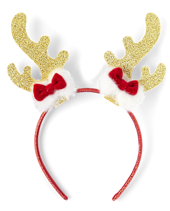 Girls Glitter Antler Headband