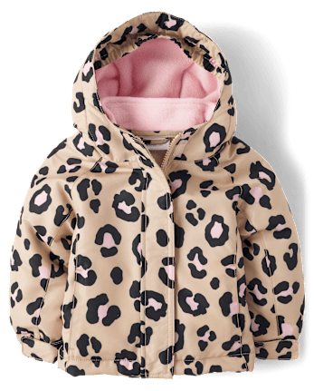 Girls leopard jacket hot sale