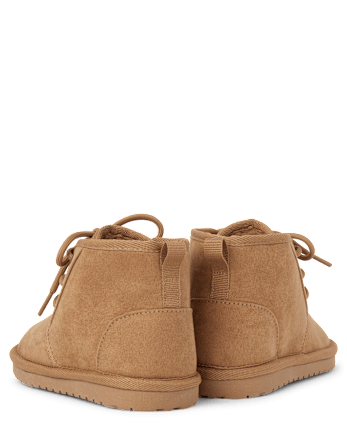 Boys Lace Up Teddy Boots