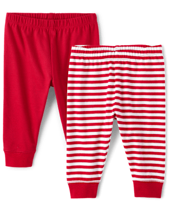 Unisex Baby Striped Pants 2-Pack