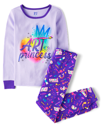 Pijama Niña Art Princesa Snug Fit Algodón