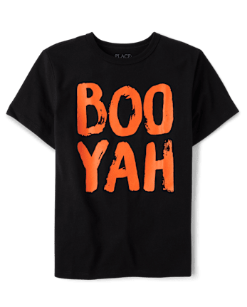 Camisetas estampadas Boo Yah para niños